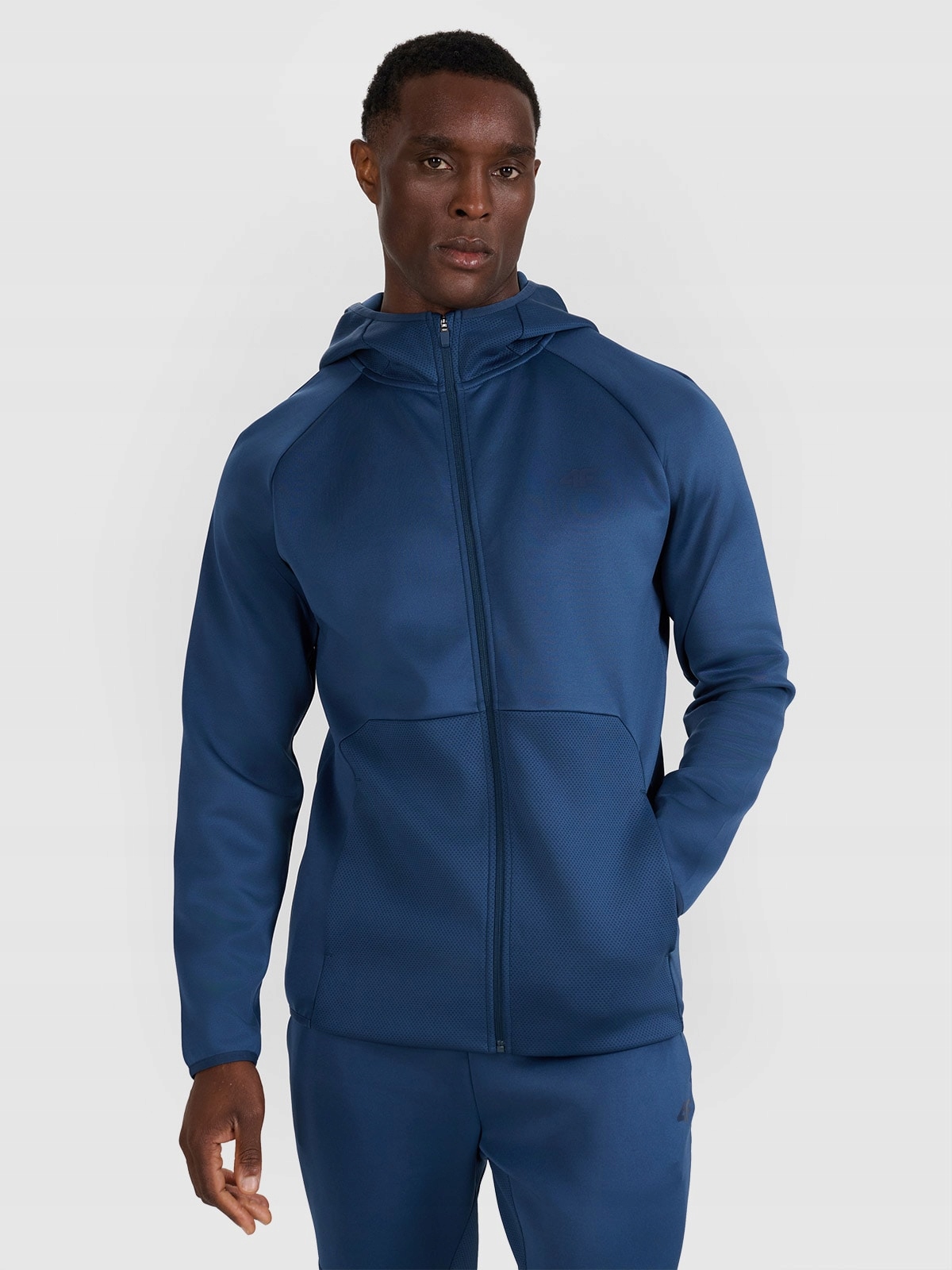 4F Tepláková mikina Tmavě modrá S