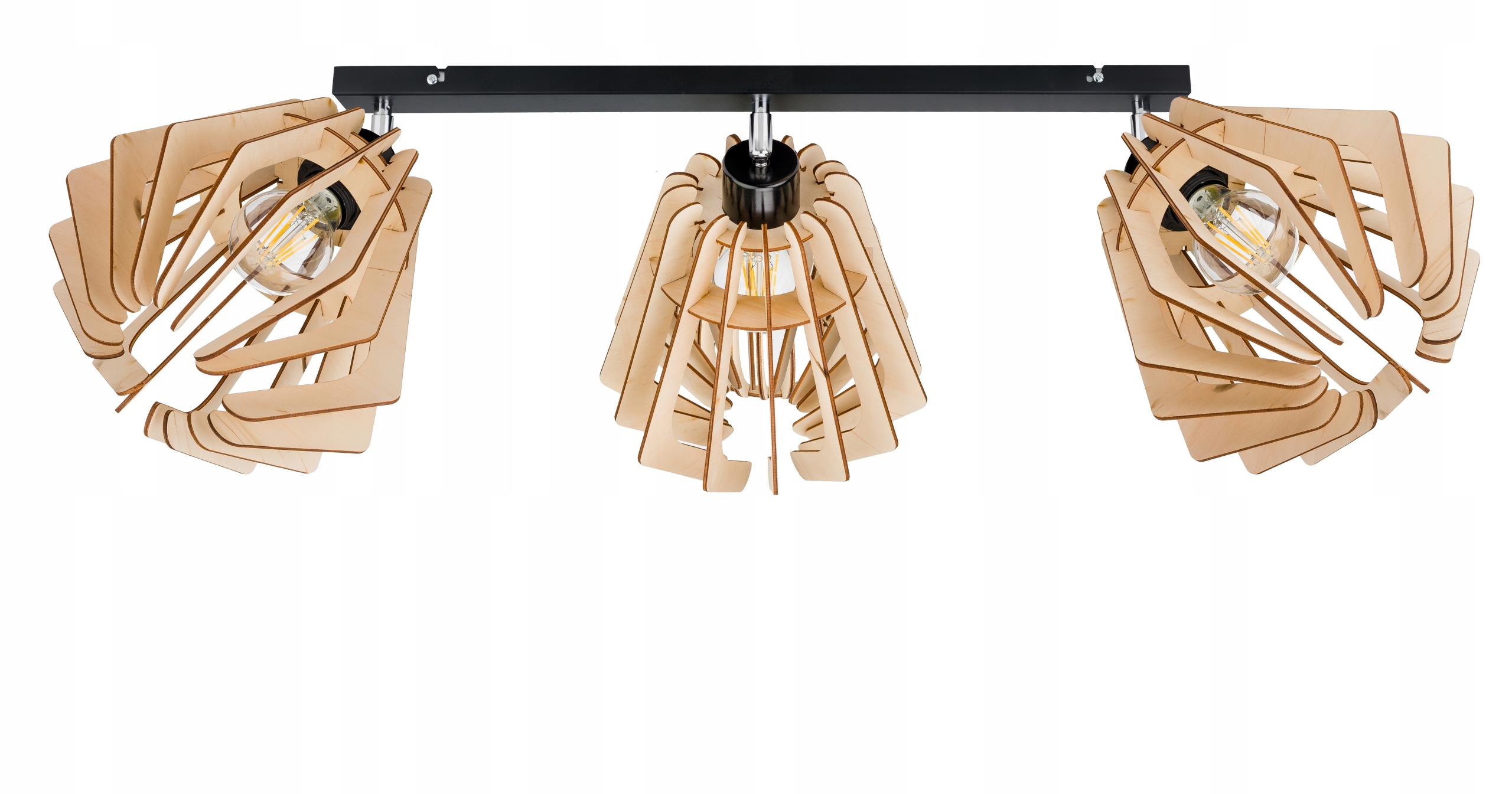 stropní svítidlo stropní svítidlo lustr pohybující se Loft Dřevo 3