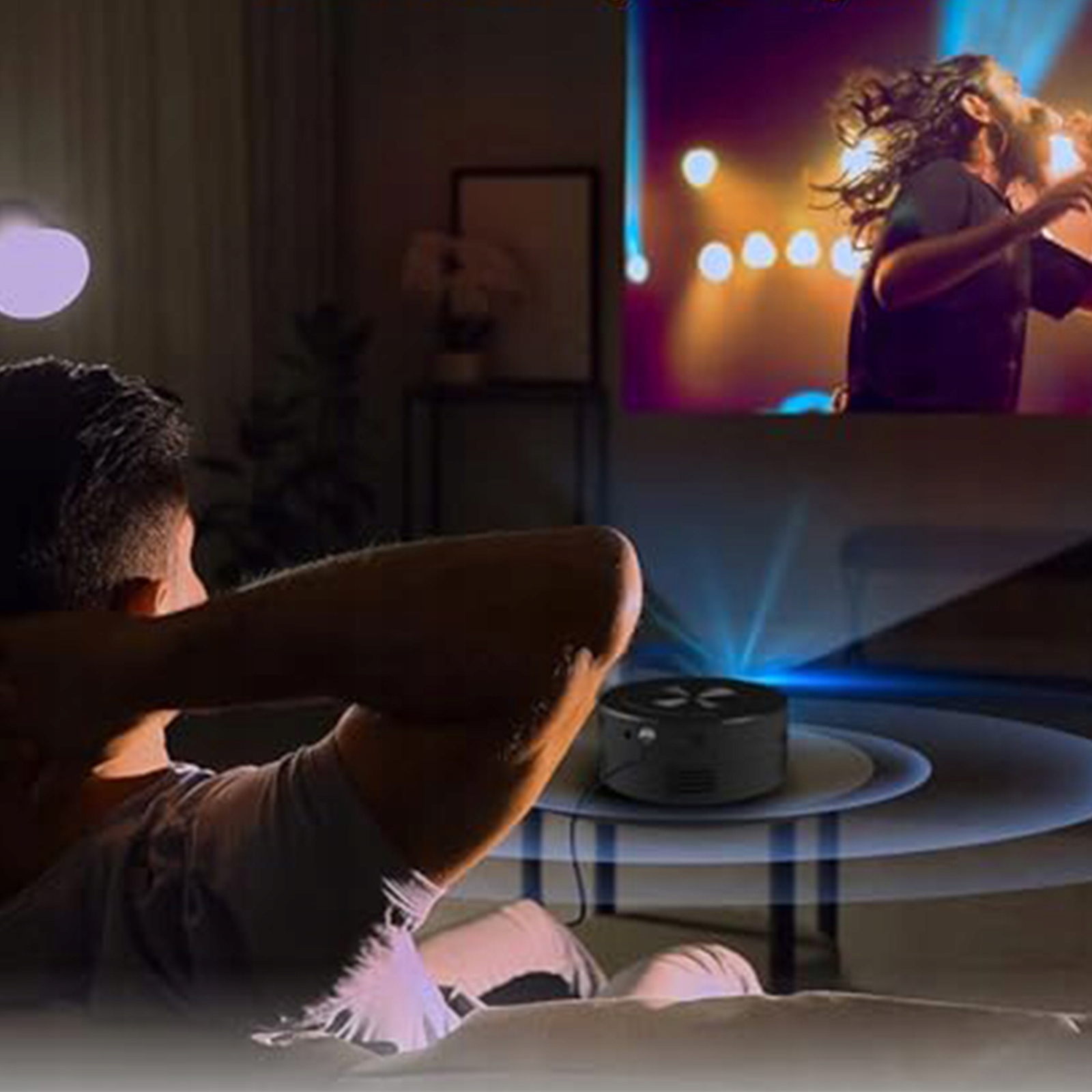 MINI RZUTNIK OCHRONA OCZU PROJEKTOR LED TELEFON TFT LCD Technologia wyświetlania LED