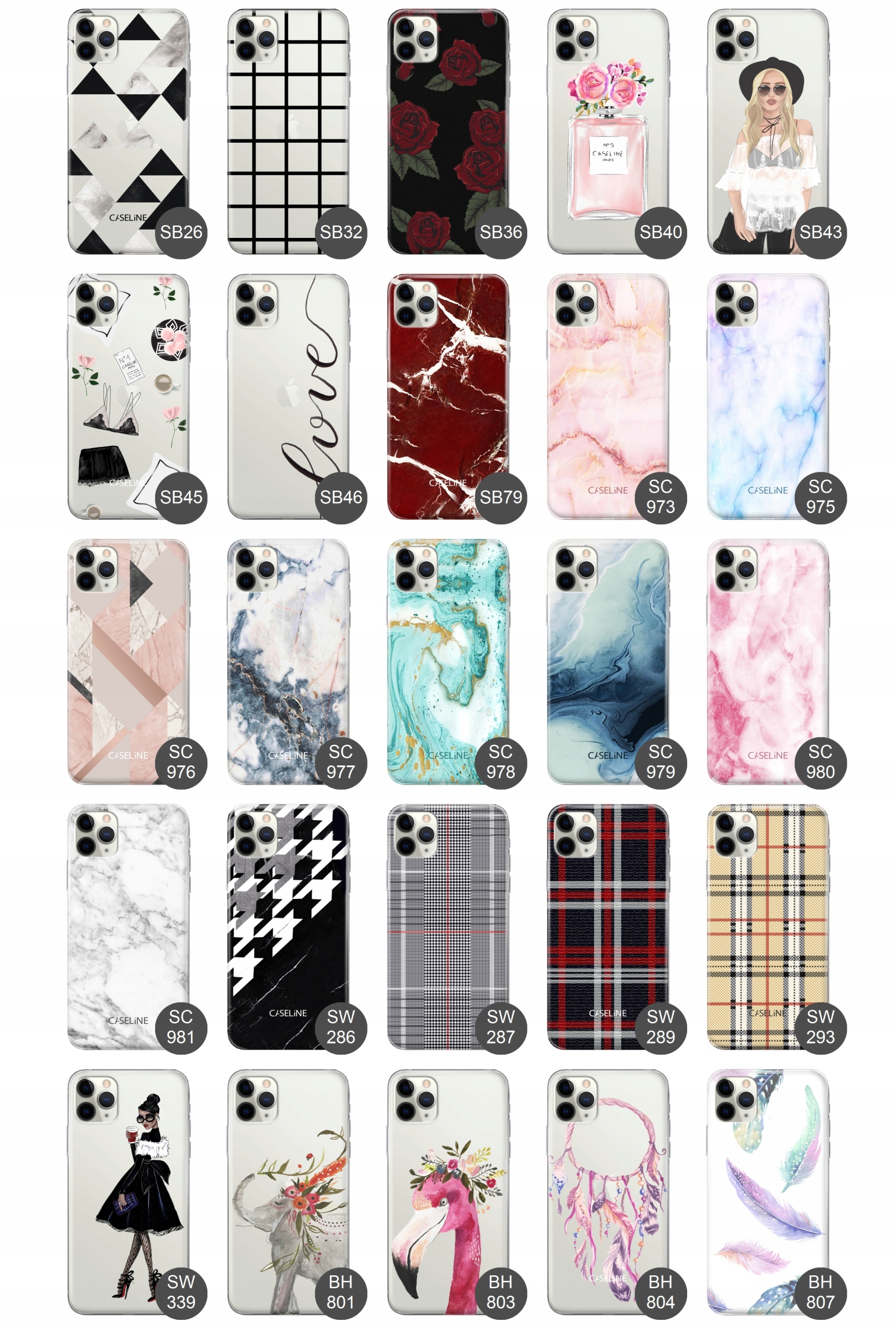 Etui do iPhone 12 guma wzory silikon