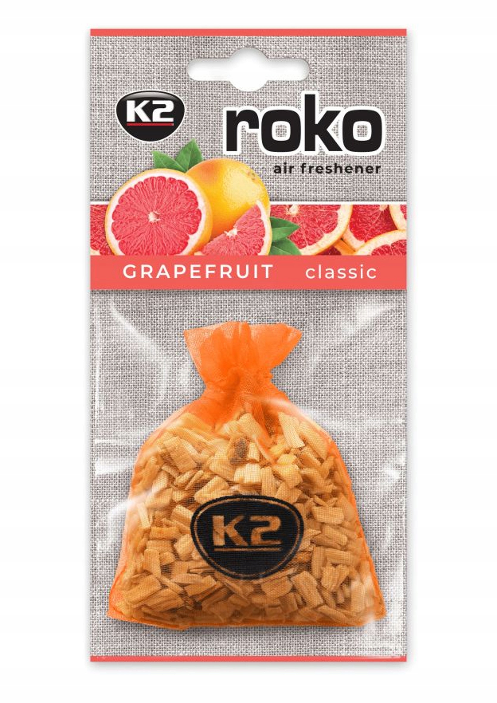 

K2 Roko Grejpfrut Zapach Samochodowy W Woreczku