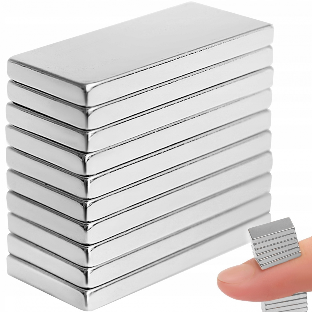 

Magnes Neodymowy Magnesy 8X4X2MM 10SZT Płaski