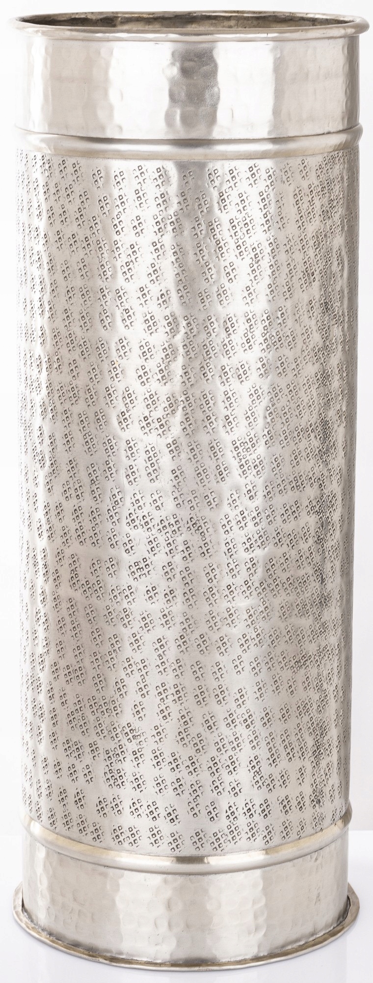 Strieborný kovový štýlový stojan na dáždniky