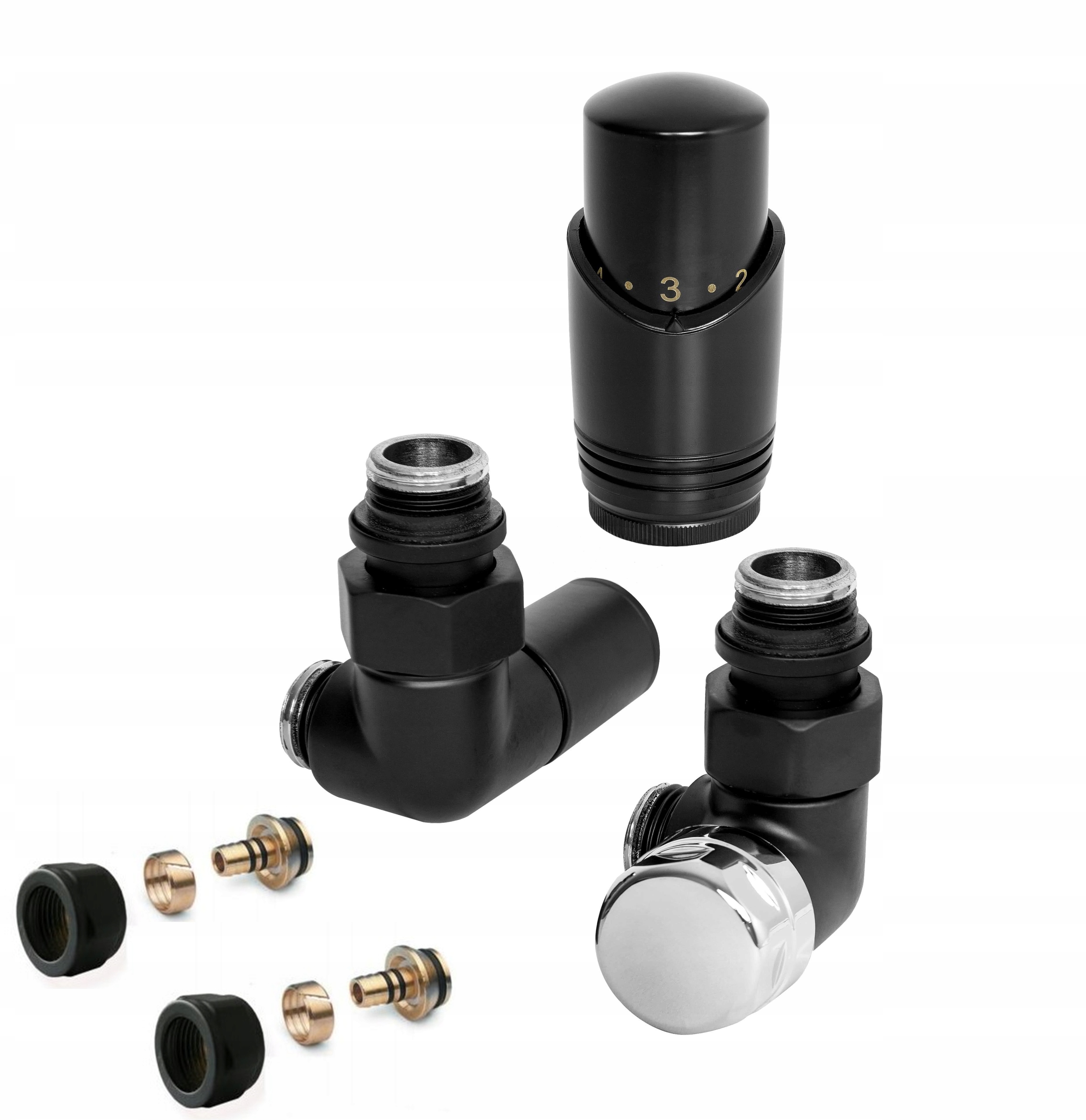 Radiátorové ventily APMčierne Termostat PRAWYzł.PEX