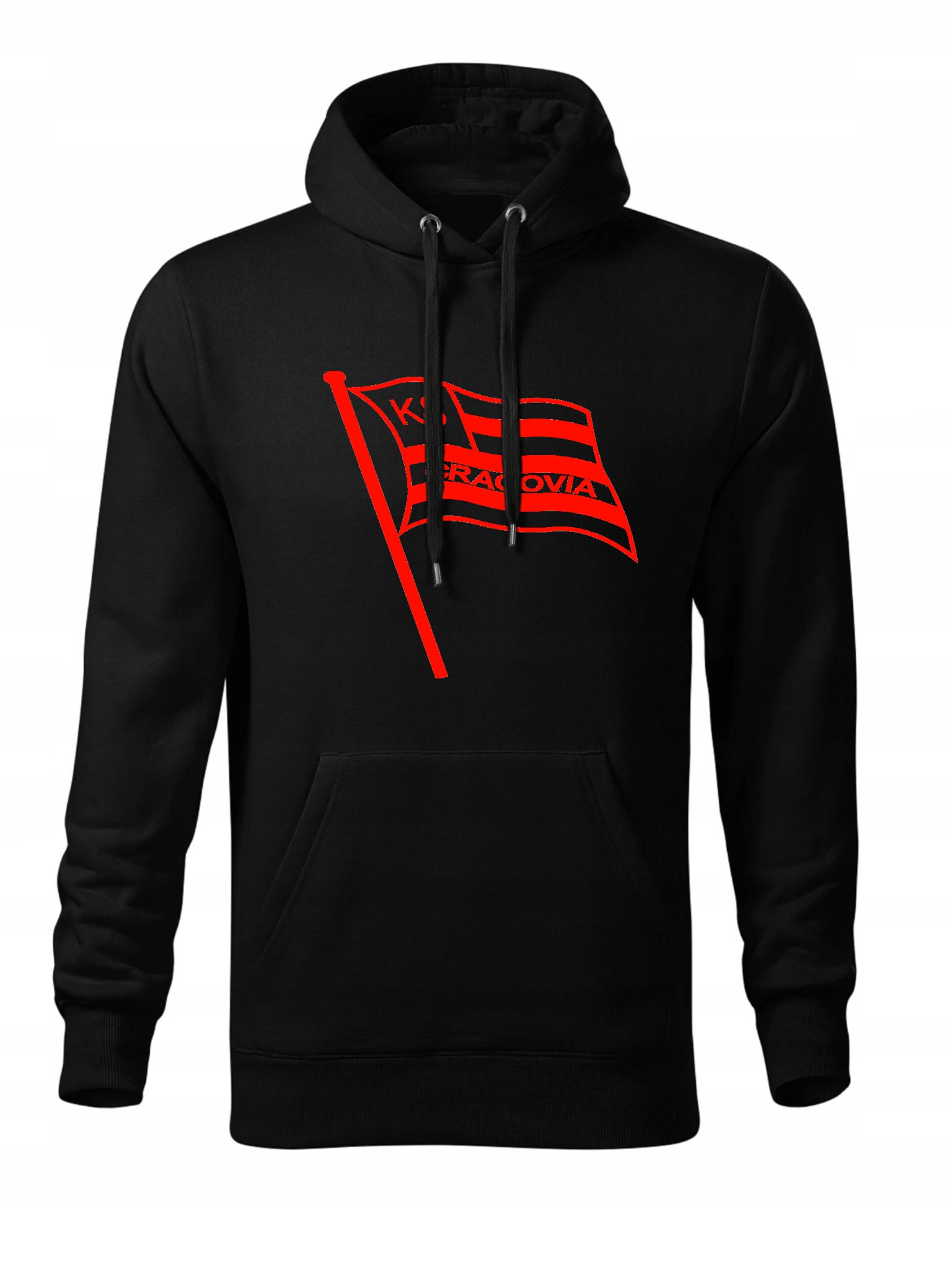 BLUZA Z KAPTUREM CRACOVIA MĘSKA CZARNA M