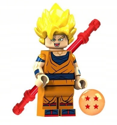 

Klocki Dragon Ball figurka Son Goku SSJ2 kula