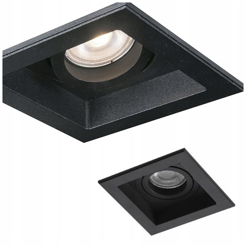 Czarna oprawa oświetleniowa oczko wpust Minorka