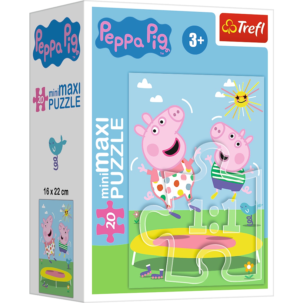 Puzzle 20 el MiniMaxi ŚWINKA PEPPA Trefl 21125