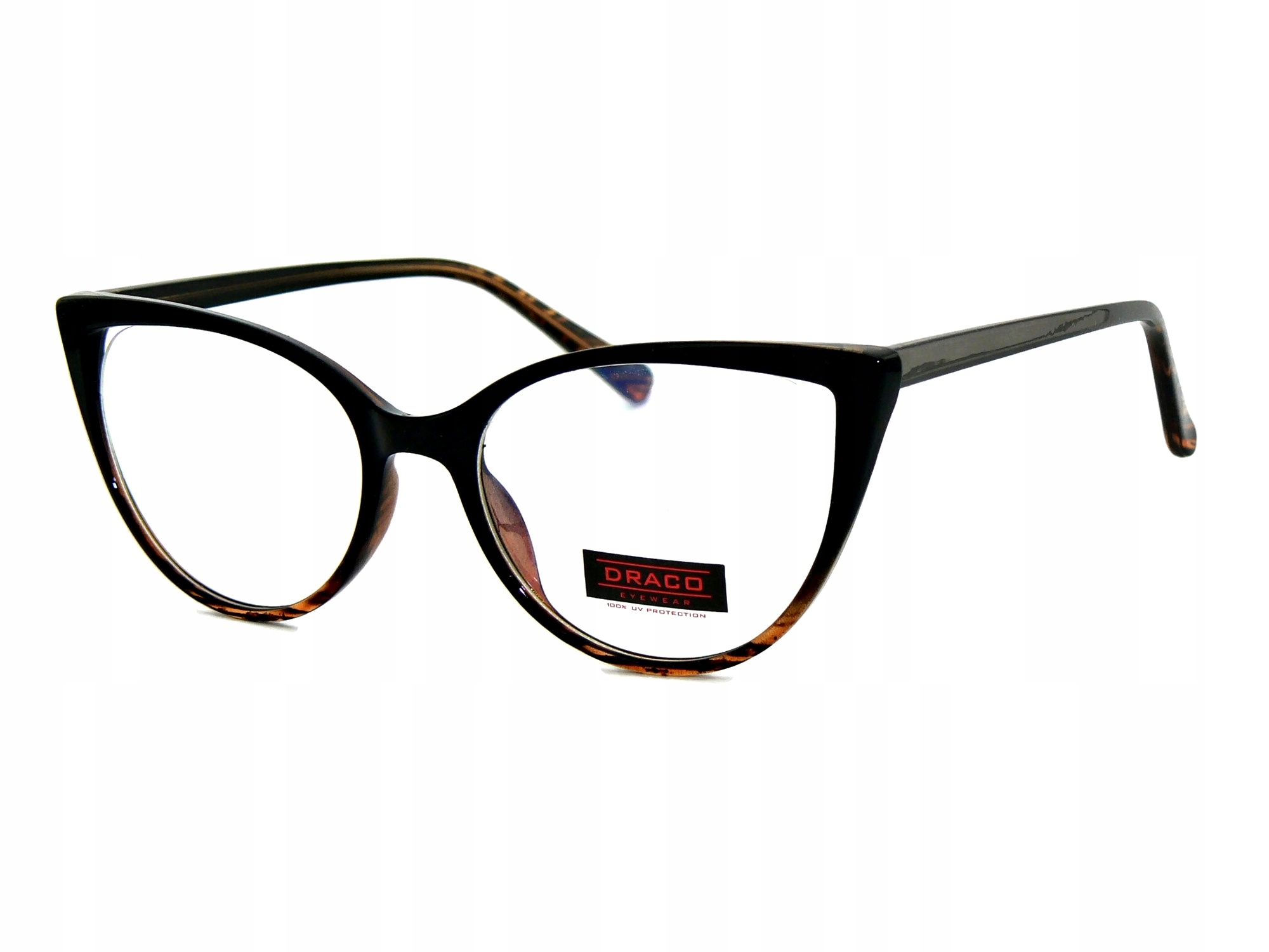 

Okulary zerówki damskie kocie oczy Cat Eye blue