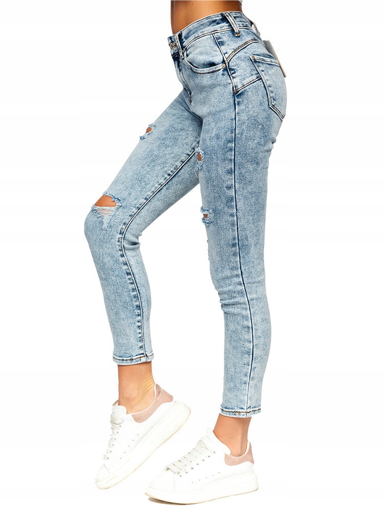 

Spodnie Jeansowe Niebieskie TR5819 Denley_xs