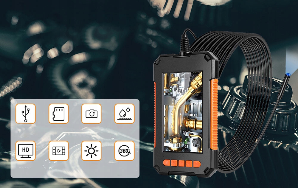 KAMERA INSPEKCYJNA ENDOSKOPOWA Z 8 REGULOWANYM LED Marka bez marki