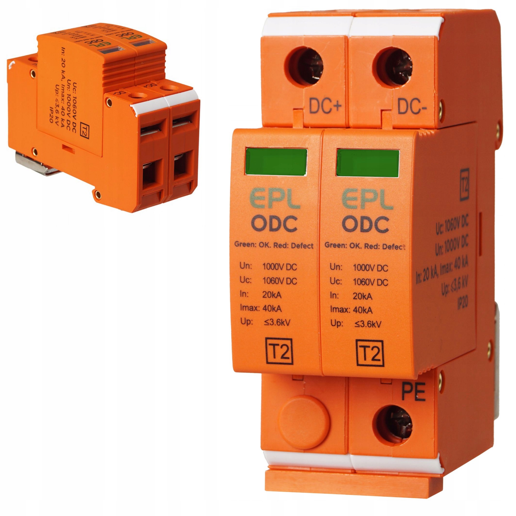 Ogranicznik Ochronnik Przepięć Przepięciowy Fotowoltaika 1000V DC