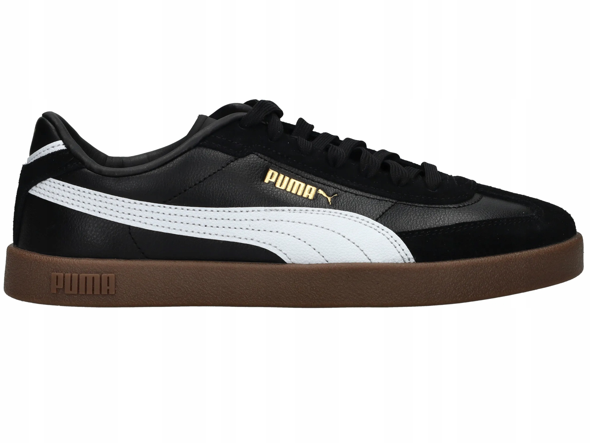 Sportovní boty Puma Club Jr 401489-01 pro mládež juniorské černé kožené 37