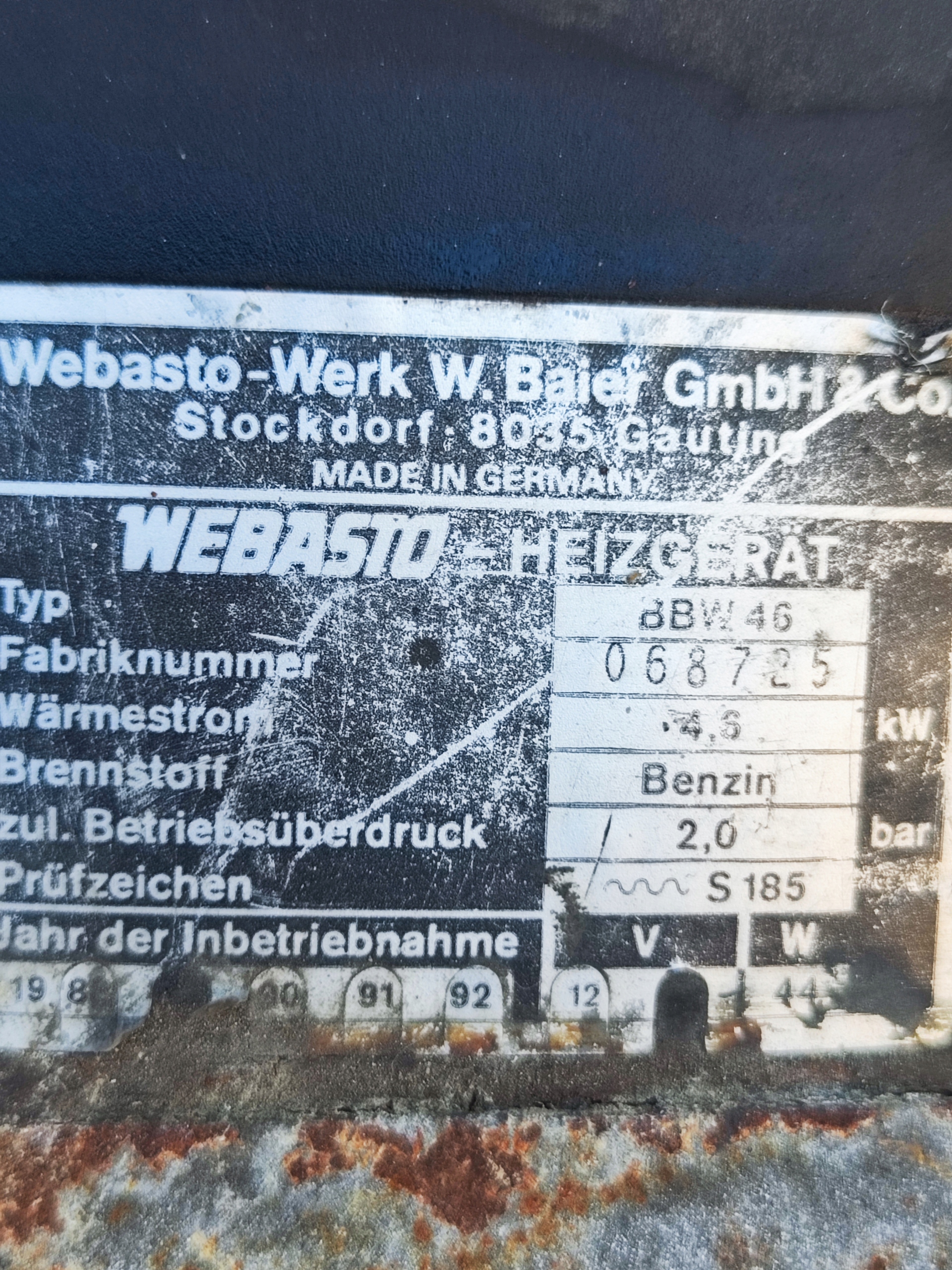Mercedes W126 WEBASTO Essence Webasto w124 Essence