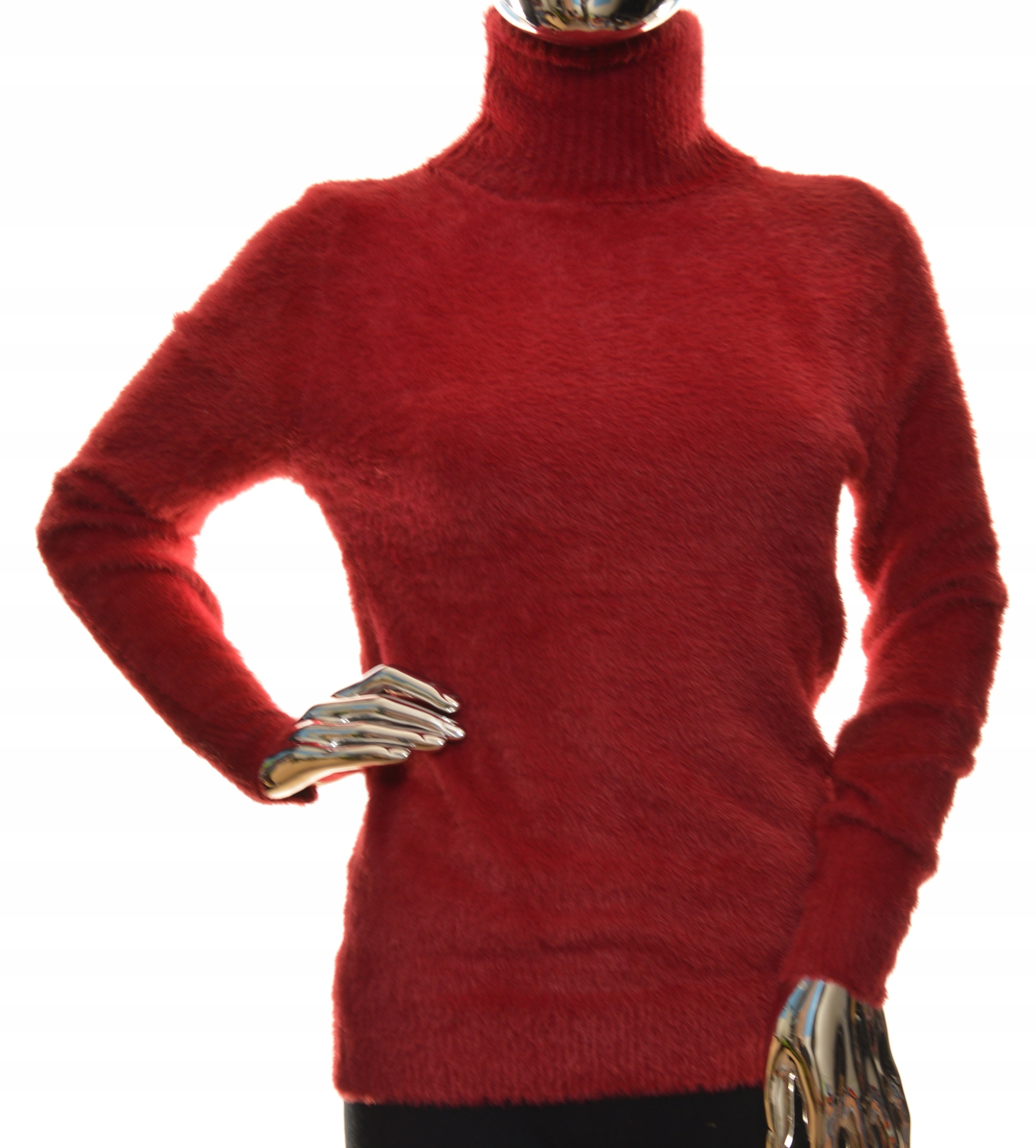 

Damski sweter z golfem golf typu alpaka uni