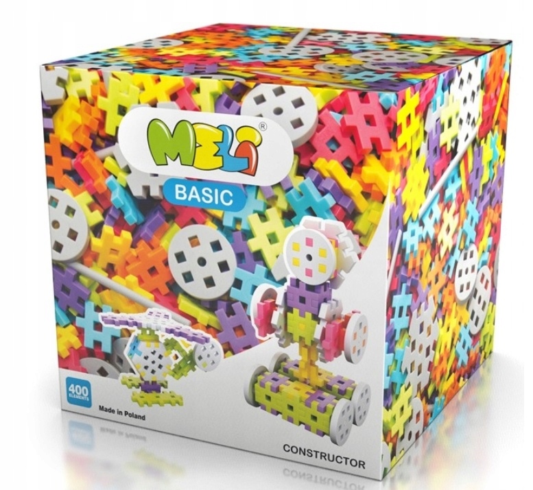 

Klocki Wafle Meli Basic Constructor 400 El. Boys