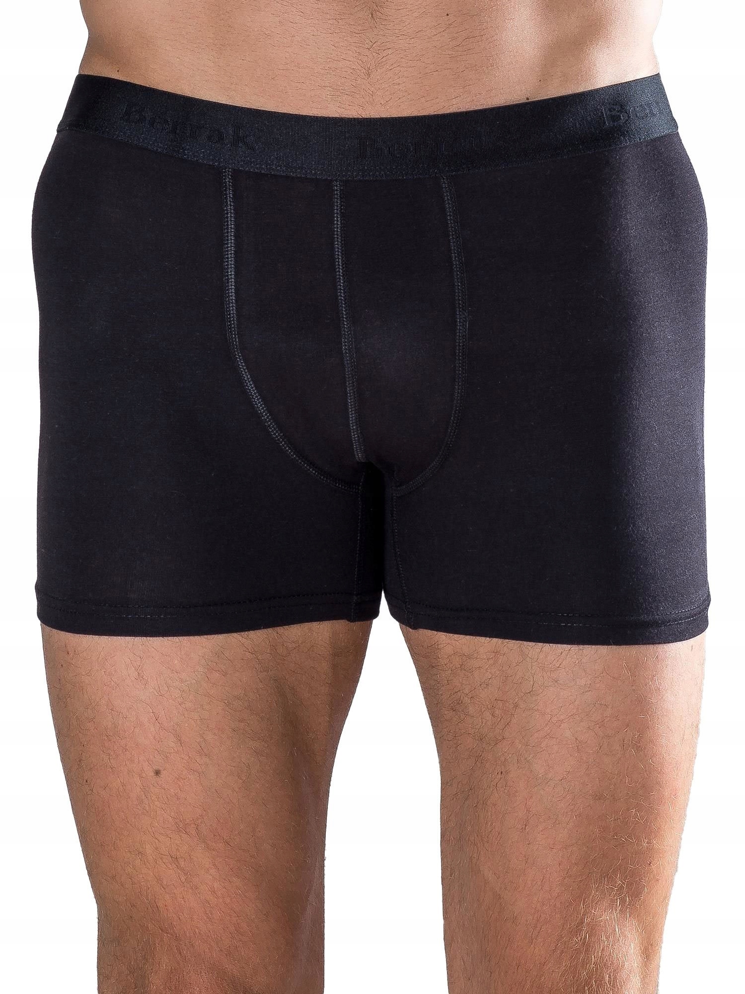 

Czarne Bokserki Męskie bawełna - S