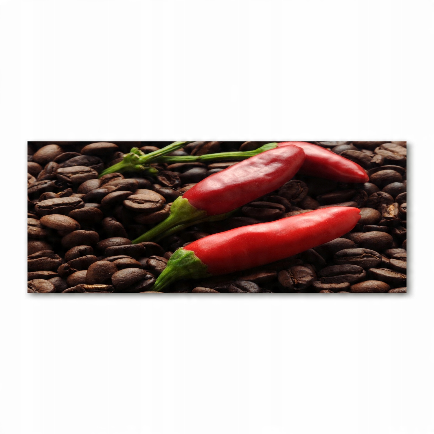 

Foto obraz akryl zdjęcie Chilli i kawa 125x50 cm