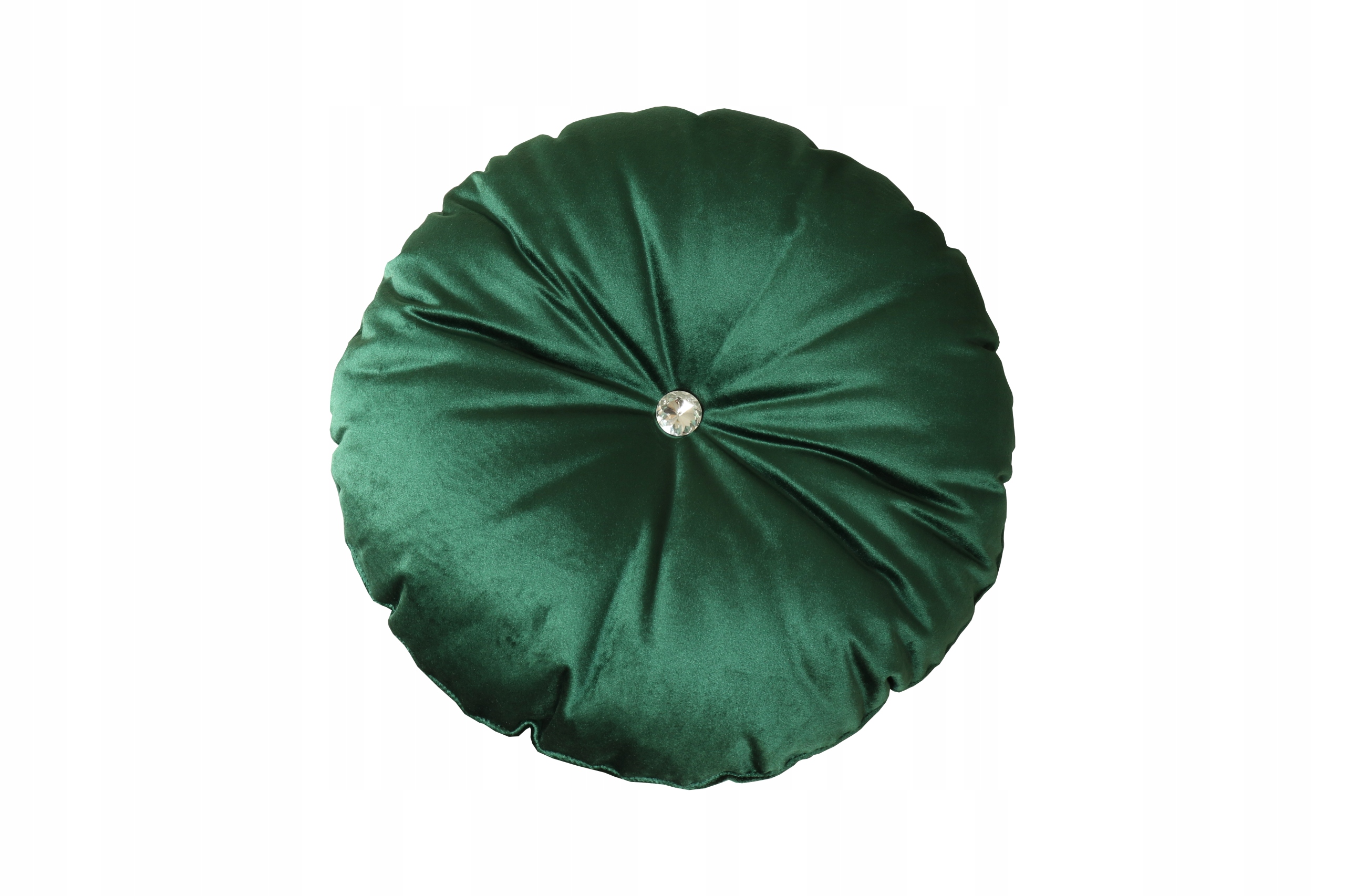 

poduszka okrągła 40cm Glamour z kryształem