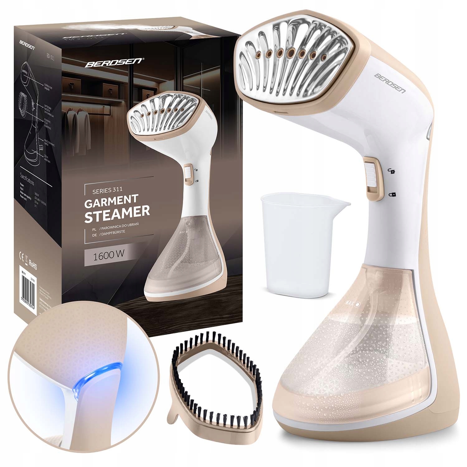 Naparovač Odevov 1600 W Ručný Steamer Efektívne Žehlenie Parou Silný