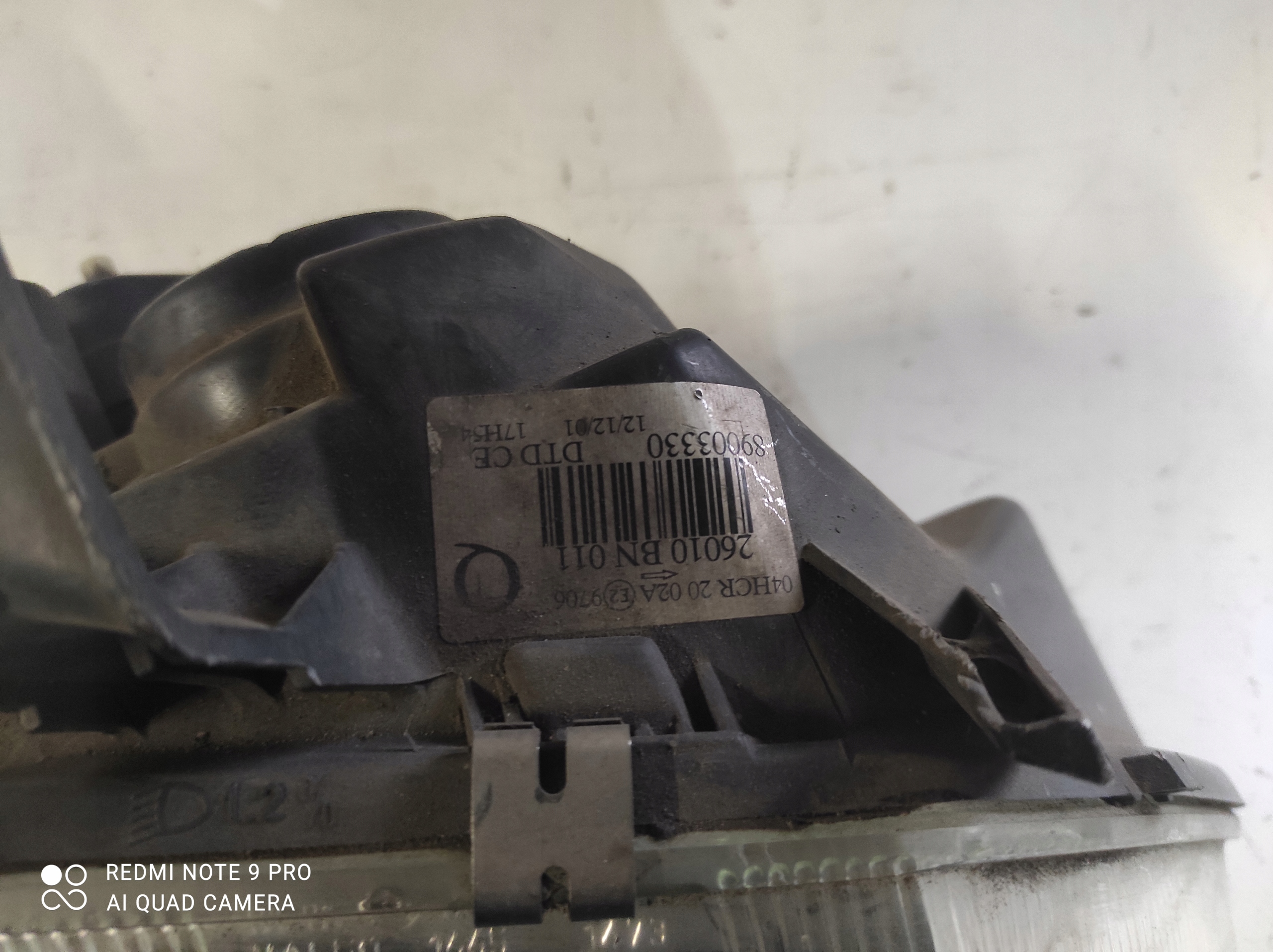 REFLEKTOR light right front NISSAN ALMERA N16