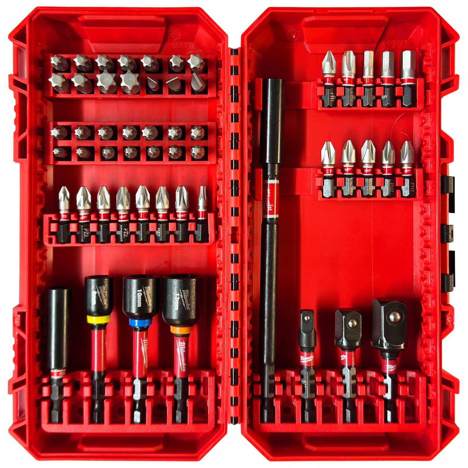 Zestaw Bitów Udarowych 54szt W Kasecie Milwaukee 4932500389