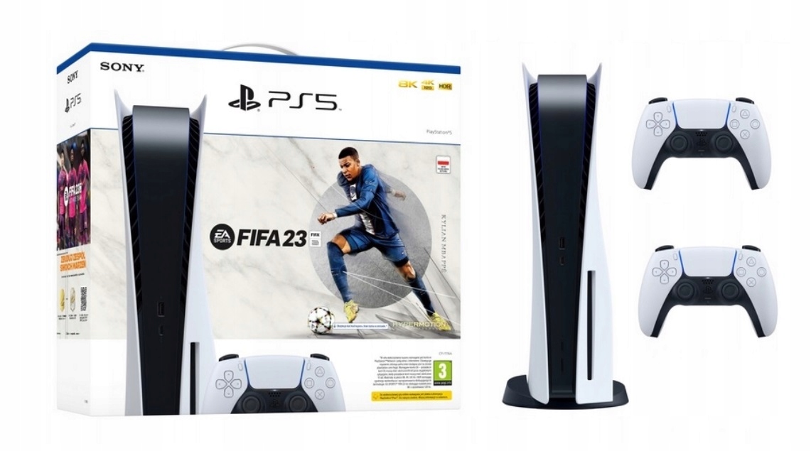 

Nowa Konsola Sony Play. 5 z napędem gra 2 pad
