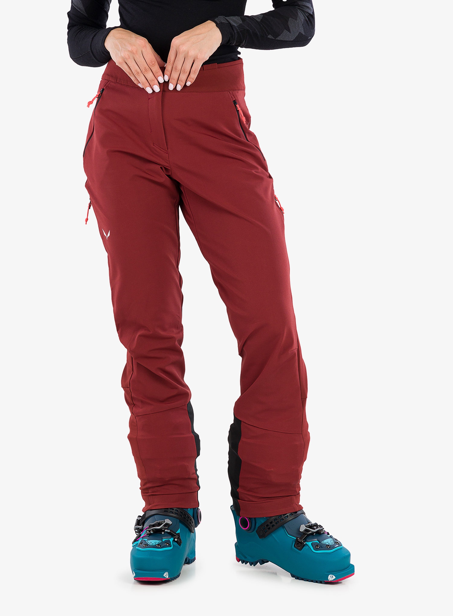 Spodnie na skitury damskie Salewa Sella Dst Pants syrah/black out 36 (s)