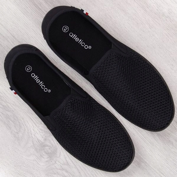 TENISÓWKI SIATKA MĘSKIE WSUWANE CZARNE TRAMPKI 43 Rozmiar 43