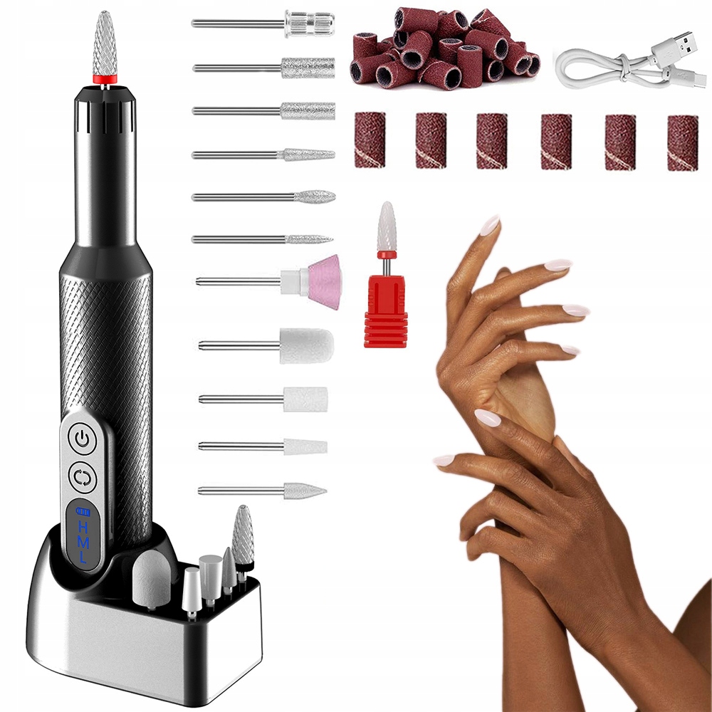 Profesionální Bruska Na Nehty Manikúra Pedikúra Bezdrátová 20000RPM