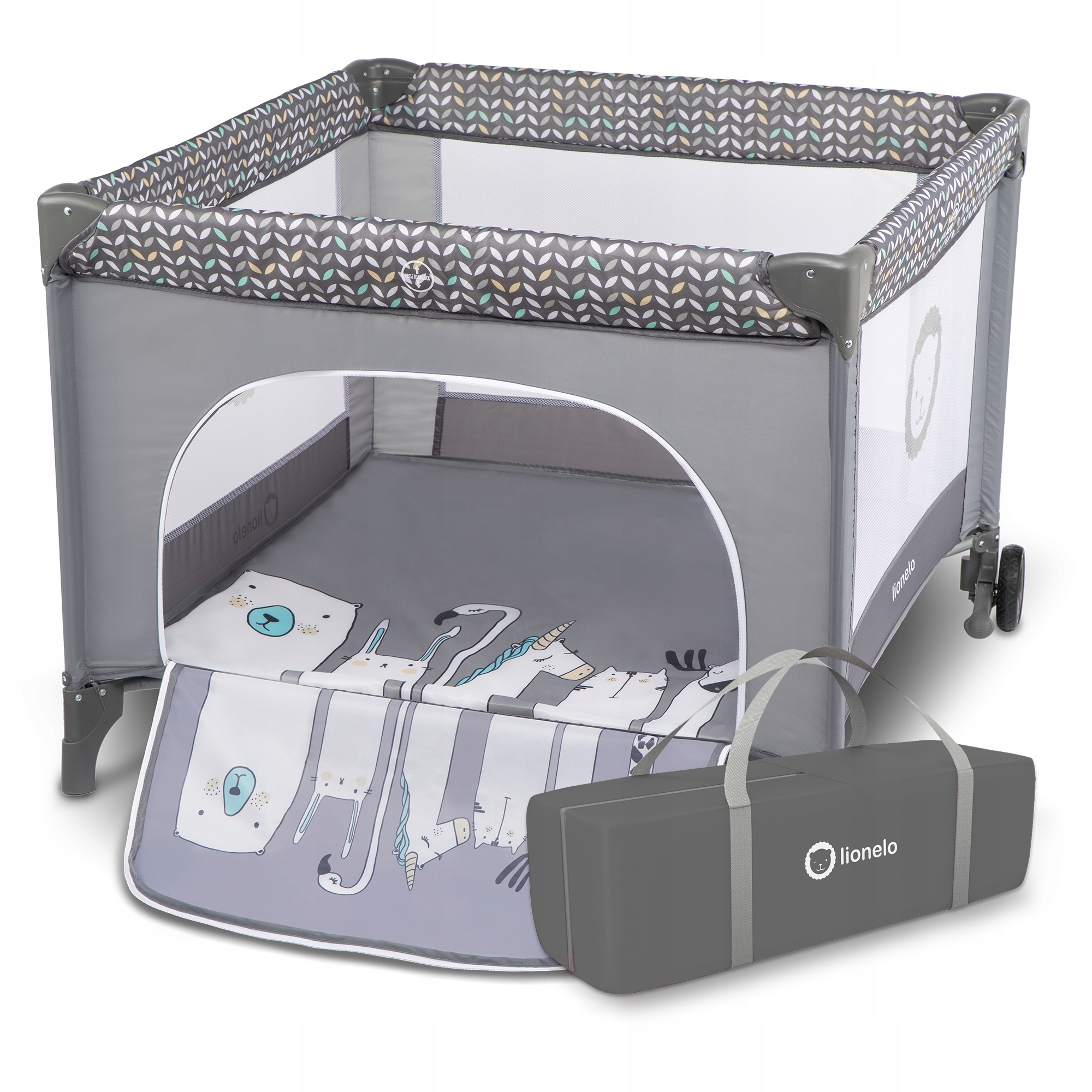 МАНЕЖ ДЛЯ РЕБЕНКА LIONELO SOFIE СКЛАДНОЙ КОЛЕСА