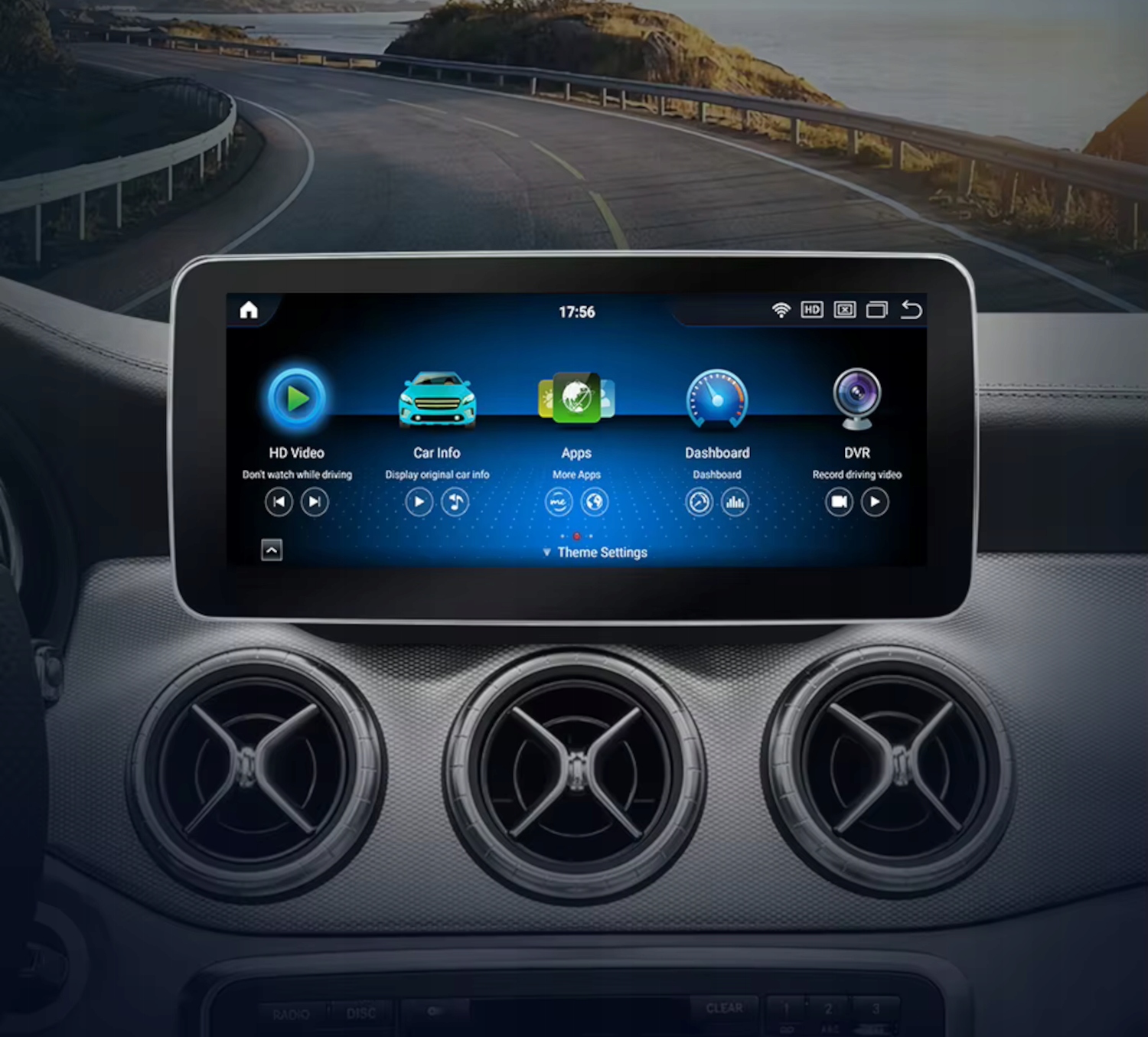 Radio Android do Mercedes W204 S205 C204 NTG 5.0 Qualcomm 665 8+128 GB