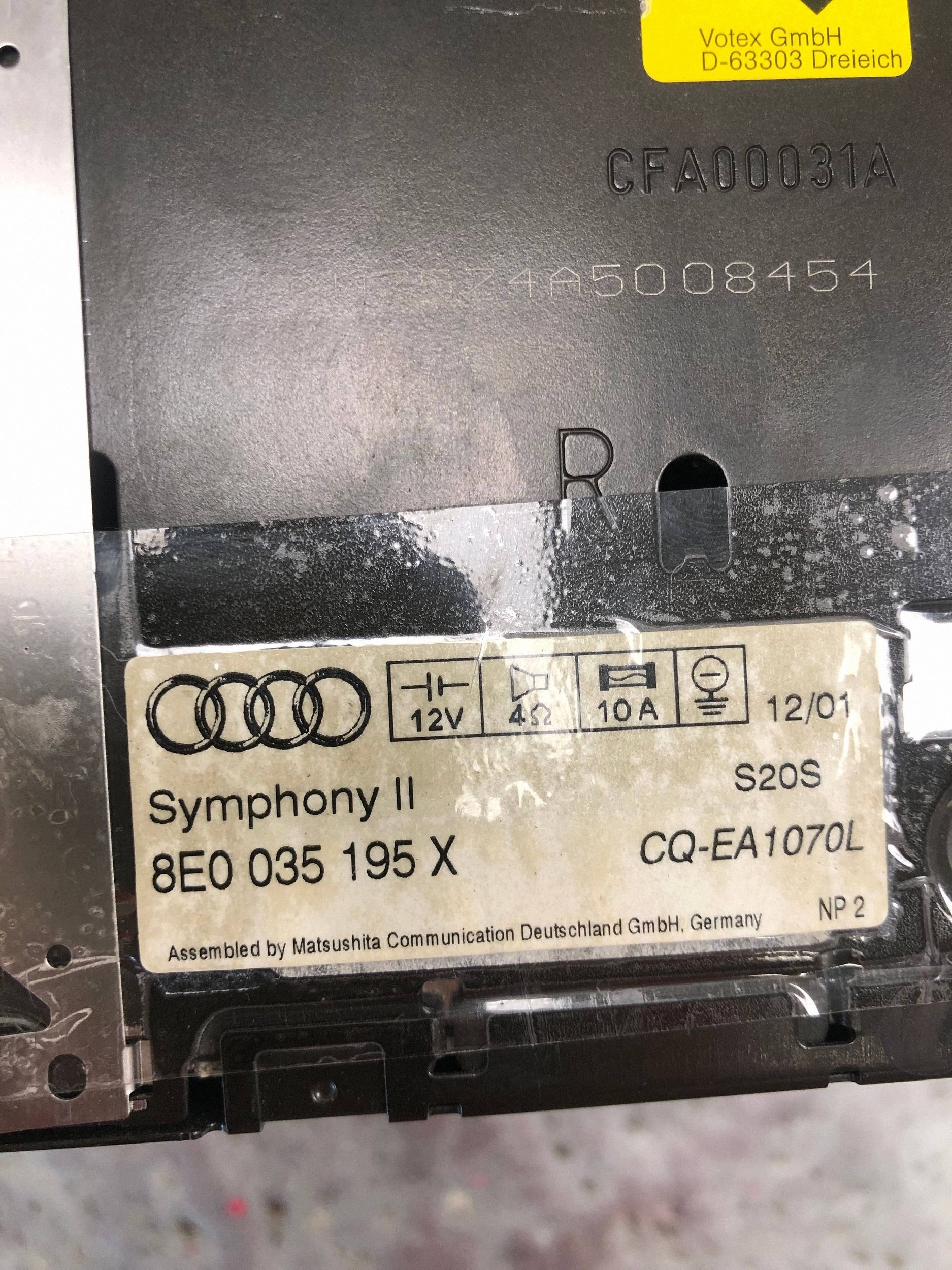 RADIO CD AUDI A4 B6 8E0035195X