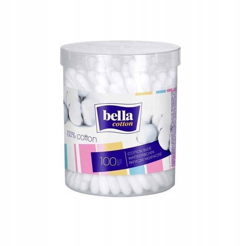 

Patyczki higieniczne okrągłe pudełko Bella Cotton