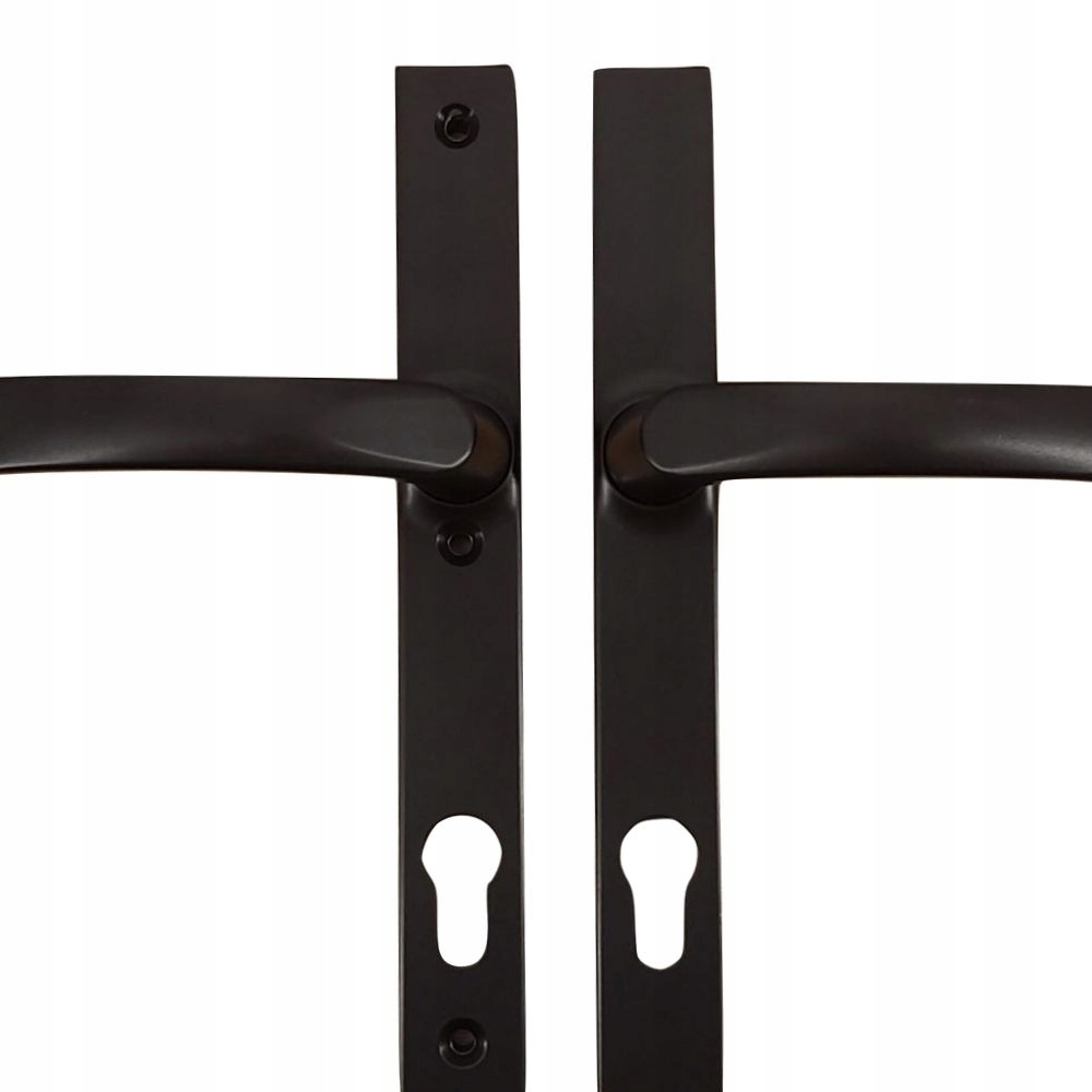 

Klamka do drzwi,komplet,długi szyld, 92 mm ,brąz