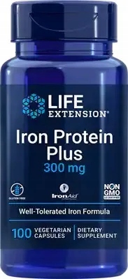 Life Extension Iron Protein Plus Železo 300mg 100 caps