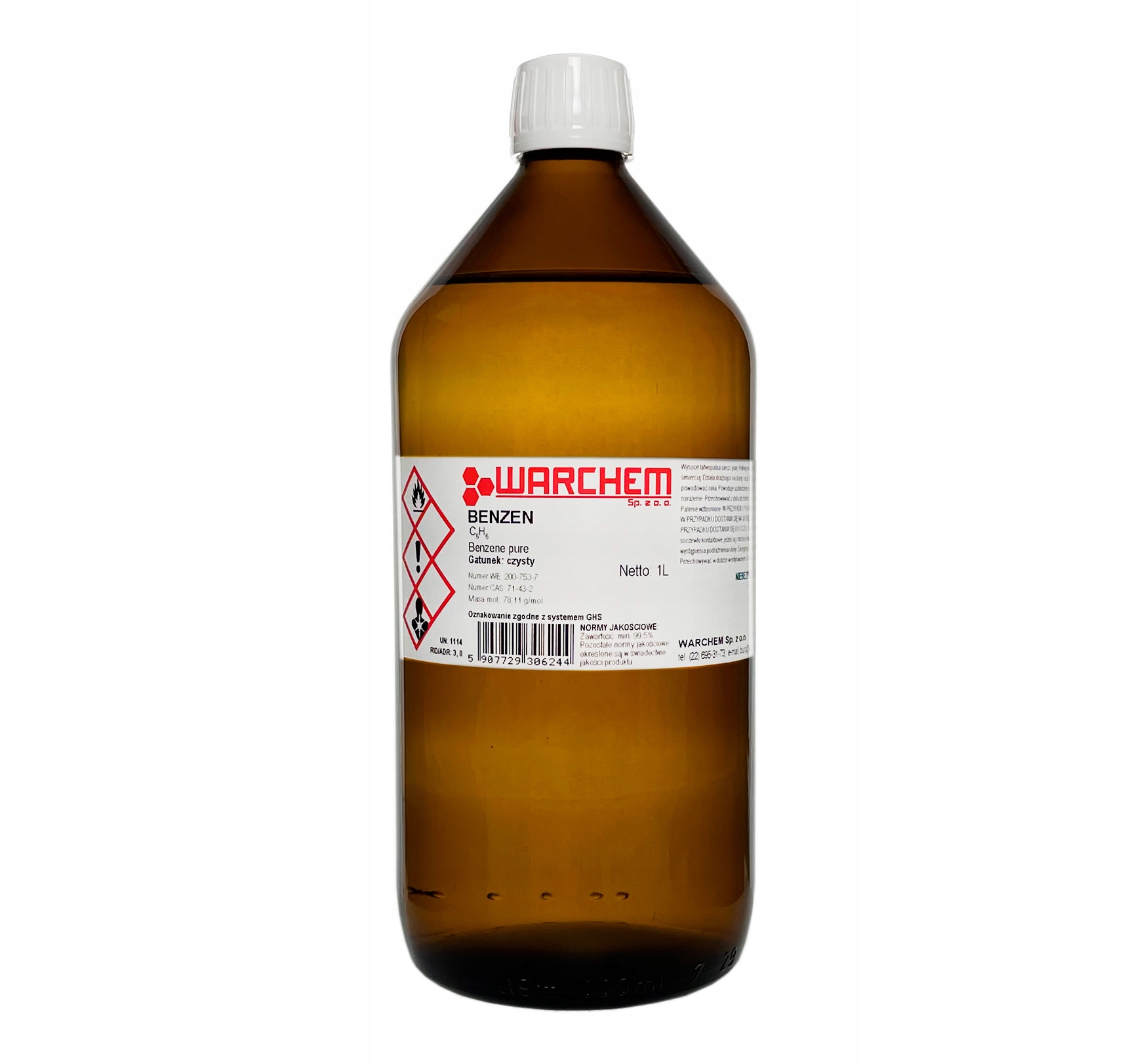 Benzen czysty 1L Warchem