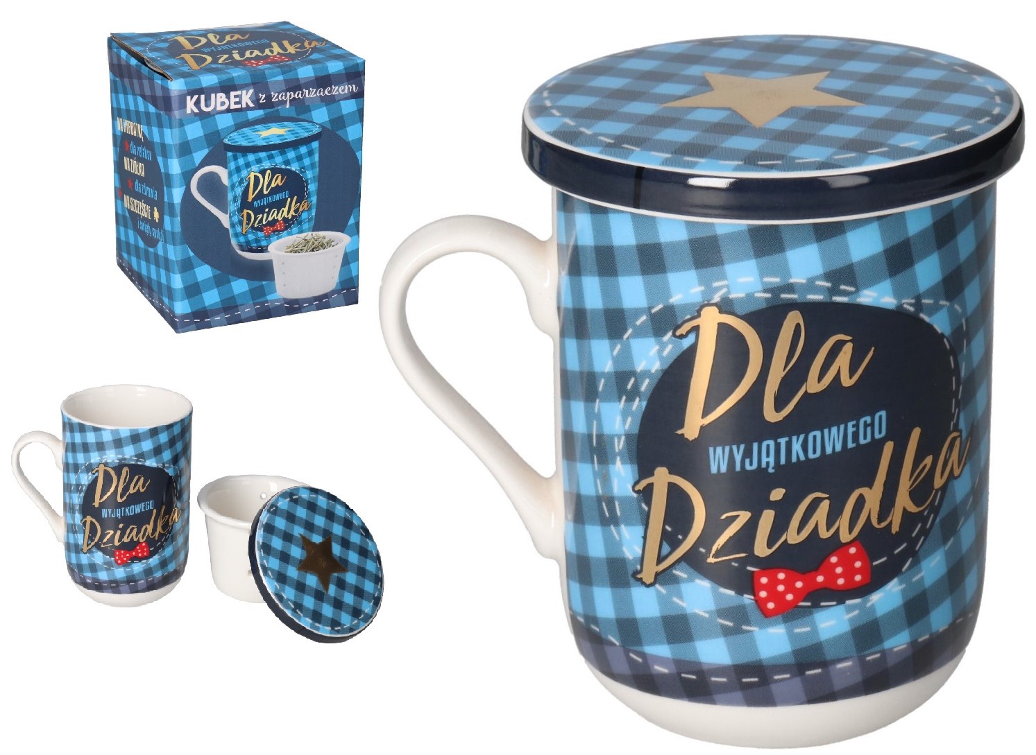 

Kubek Ceramiczny Z Zaparzaczem Dla Dziadka