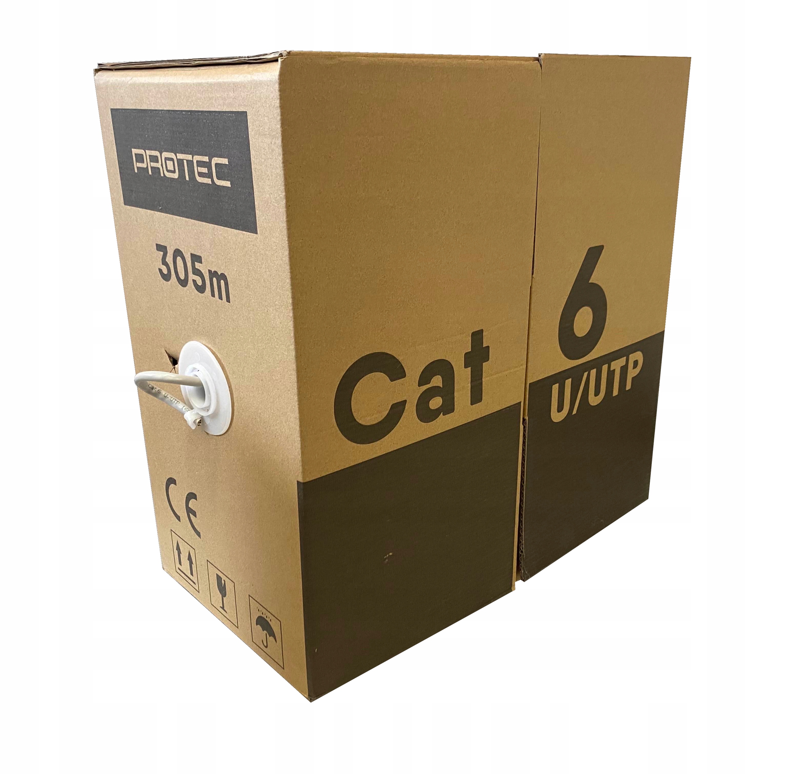 przewód kabel sieciowy Utp kat. 6 cat. 6 Cca do monitoringu Cctv Rj45 RJ-45