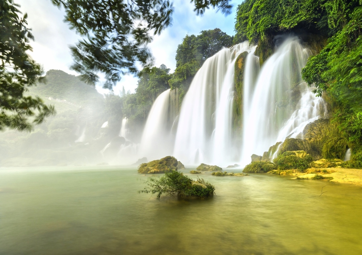 

Fototapeta Flizelinowa Wodospad Ban Gioc 312x219