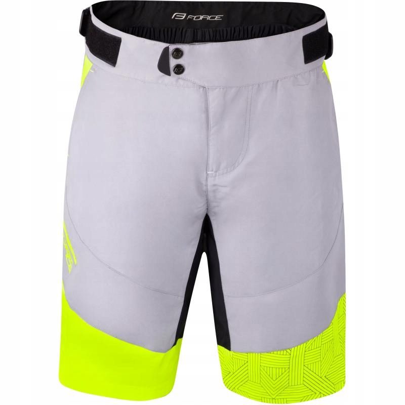 Force Kraťasy Storm s vložkou šedo-fluo M