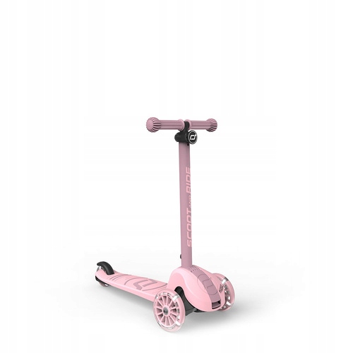 Scootandride Hulajnoga z systemem sterowania, kółka Led, składana 3+ Rose