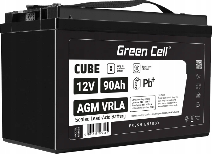Batéria Agm Green Cell 12V 90Ah