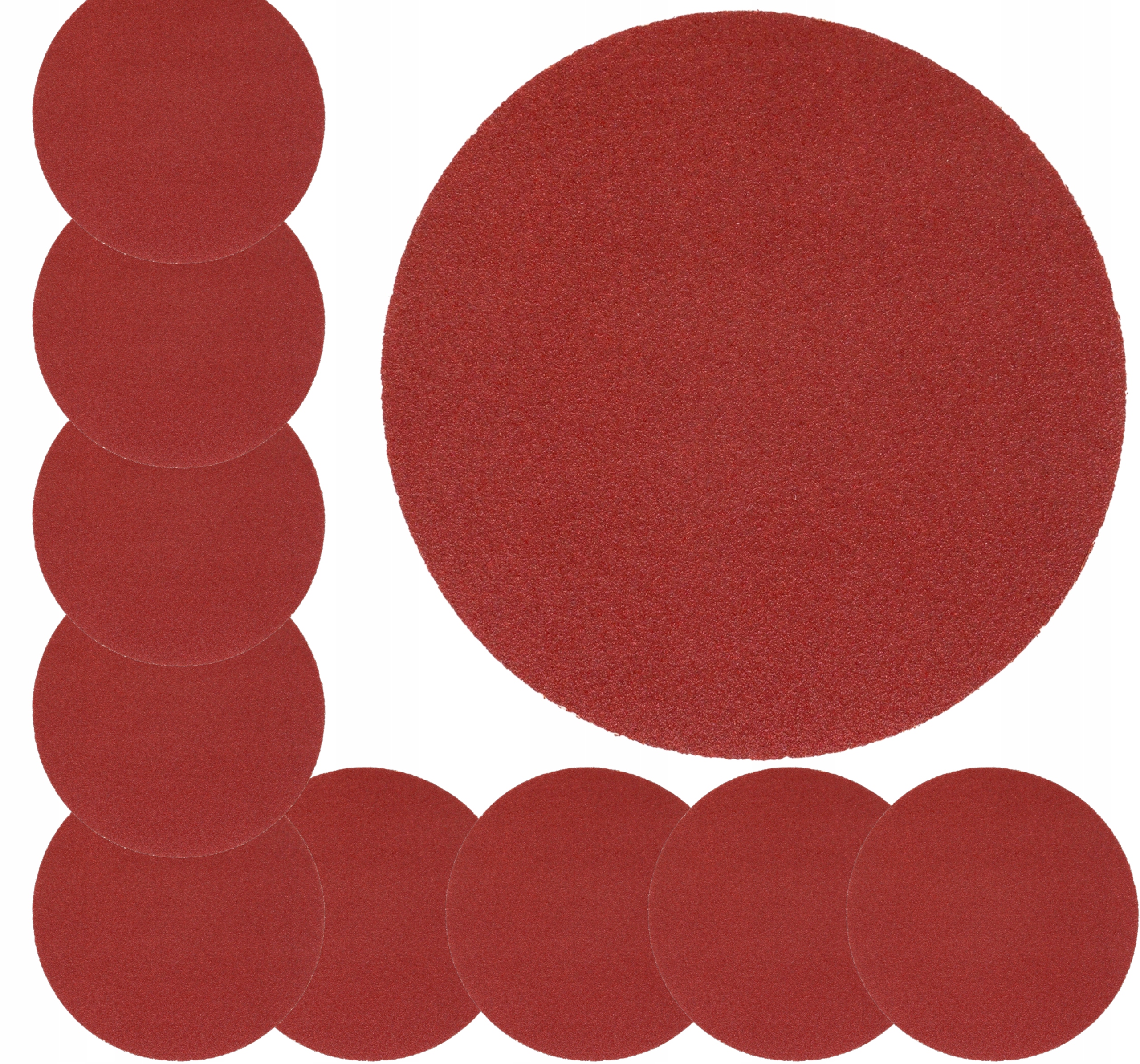 Papier Ścierny Na Rzep Do Szlifierki Krążki Samoprzylepne P80 125mm 10szt