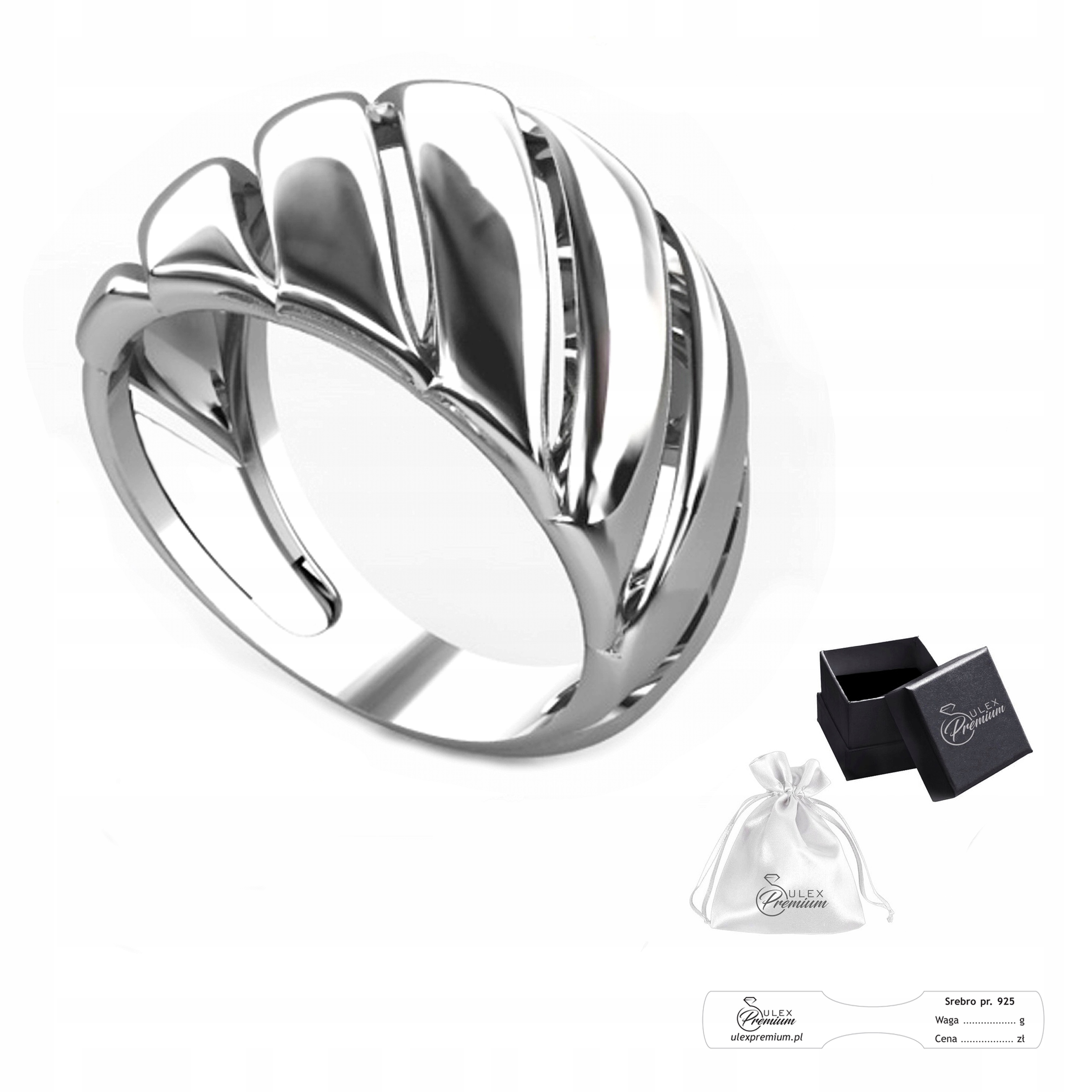 Prstýnek ryzost 925 Elegantní leštěný prsten pro ni vel. 12