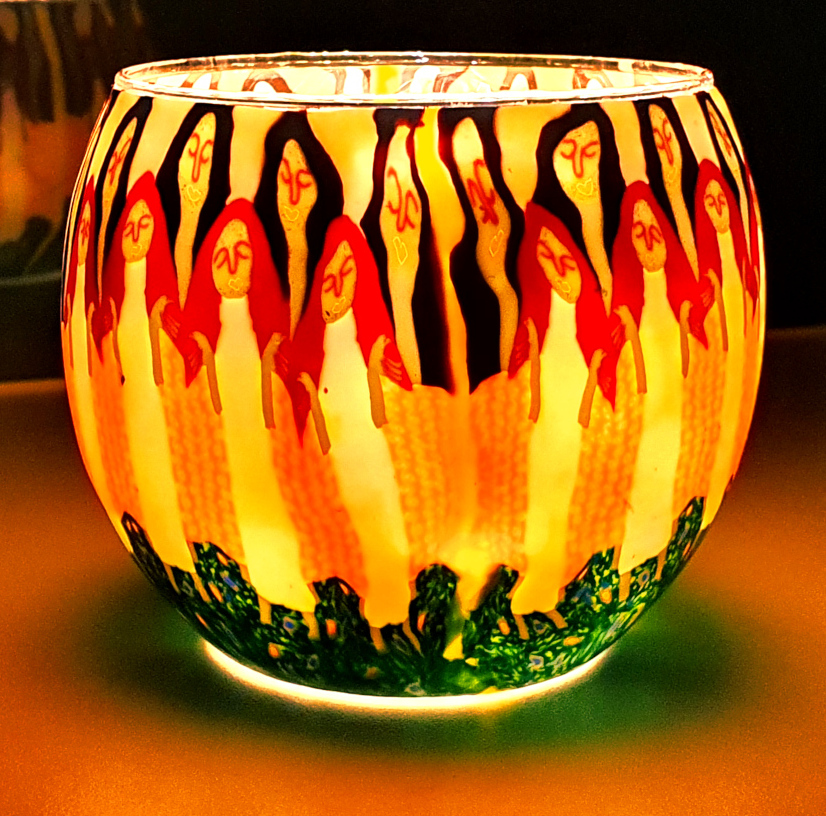 ŚWIECZNIK DO SYPIALNI LAMPION JOGA MEDYTACJA