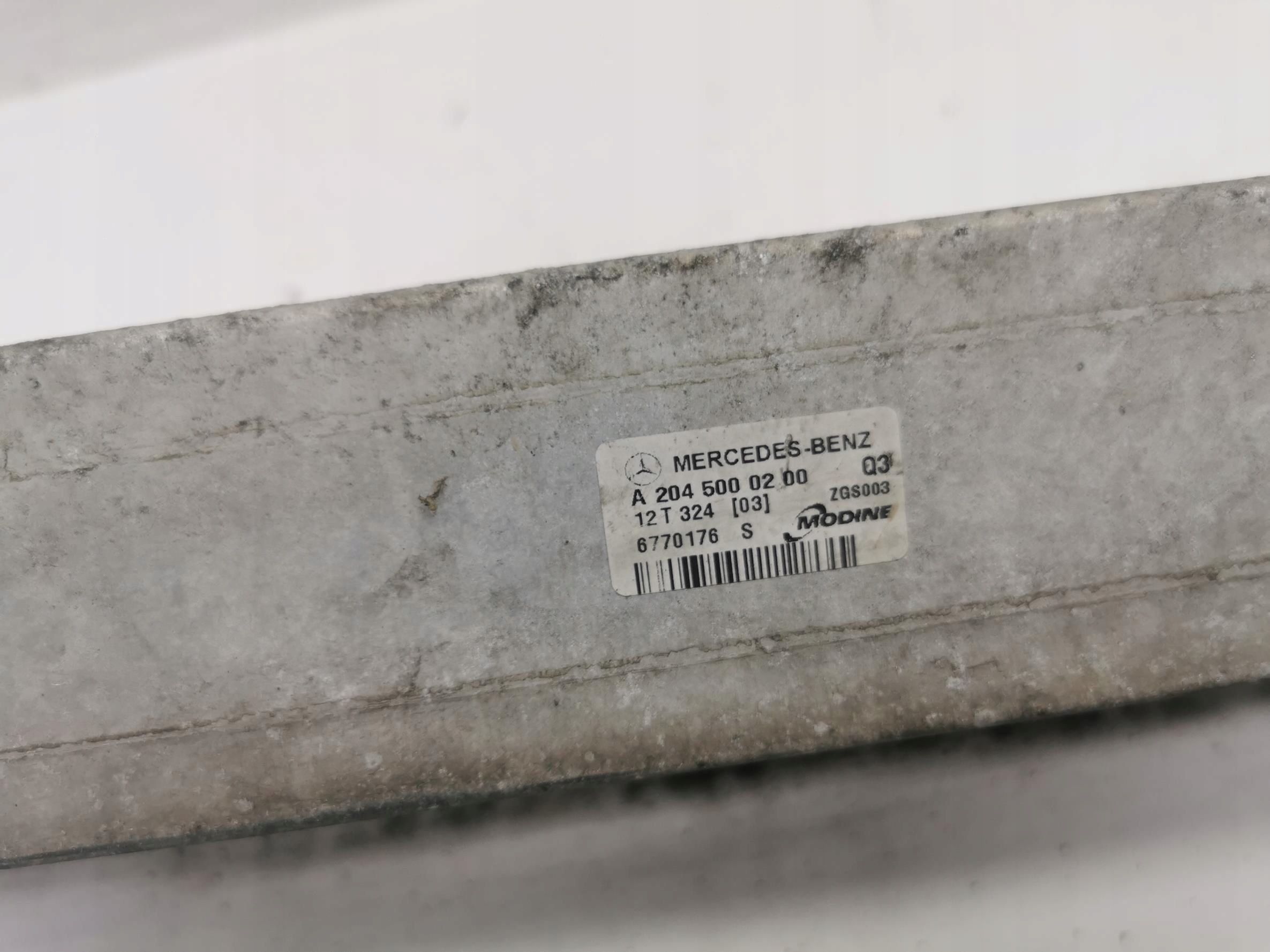 INTERCOOLER MERCEDES E-KLASA W212 2.2 CDI 204KM