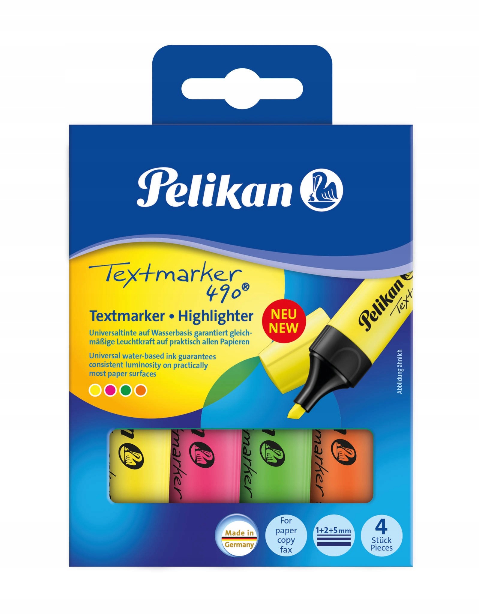 Zakreślacze Pelikan 490 Mix 4 sztuki Marka Pelikan
