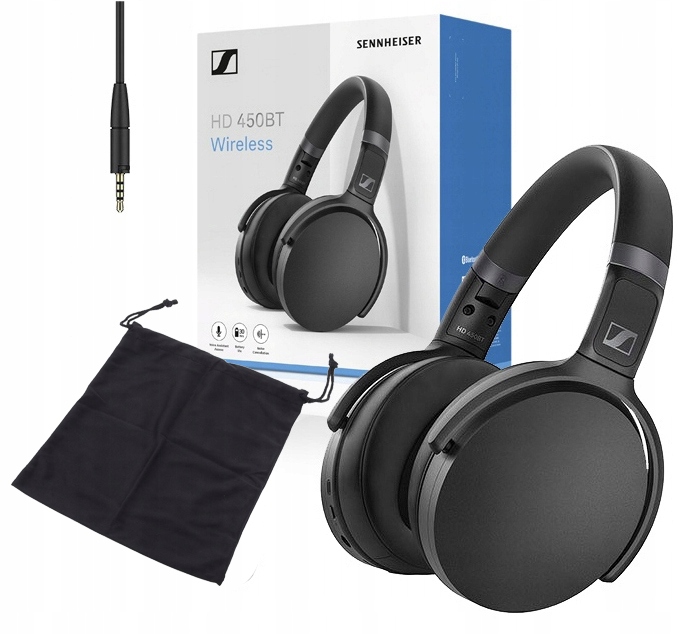 Sluchátka Sennheiser Hd 450BT Black aktivní Anc 30h Bt 5.0 aptX Pouzdro