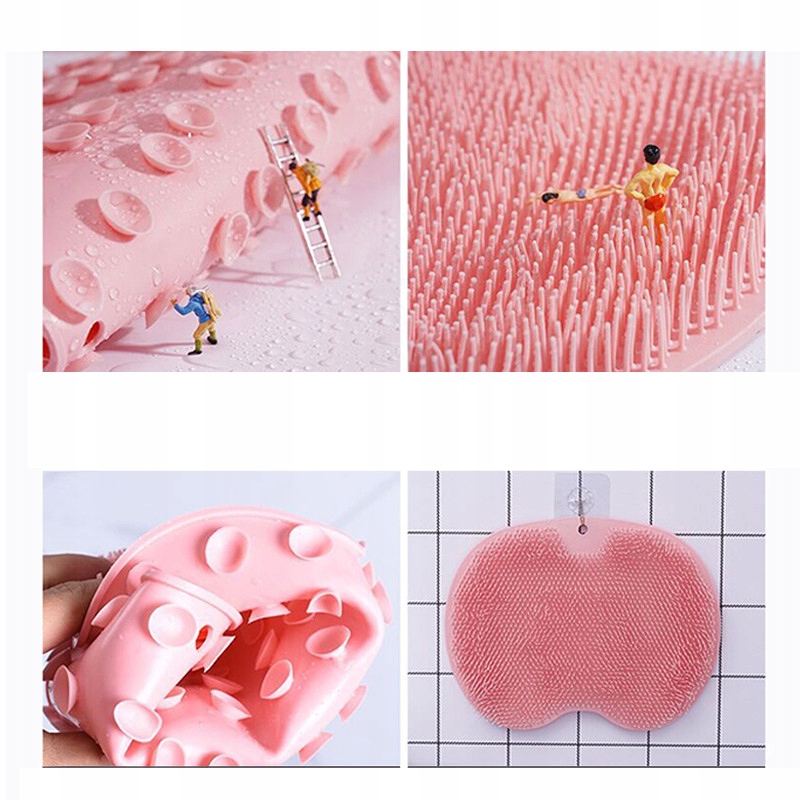 SILIKONOWA MYJKA DO PLECÓW STÓP Z PRZYSSAWKAMI MASAŻER PRZYRZĄD GĄBKA DUŻA Marka inna marka